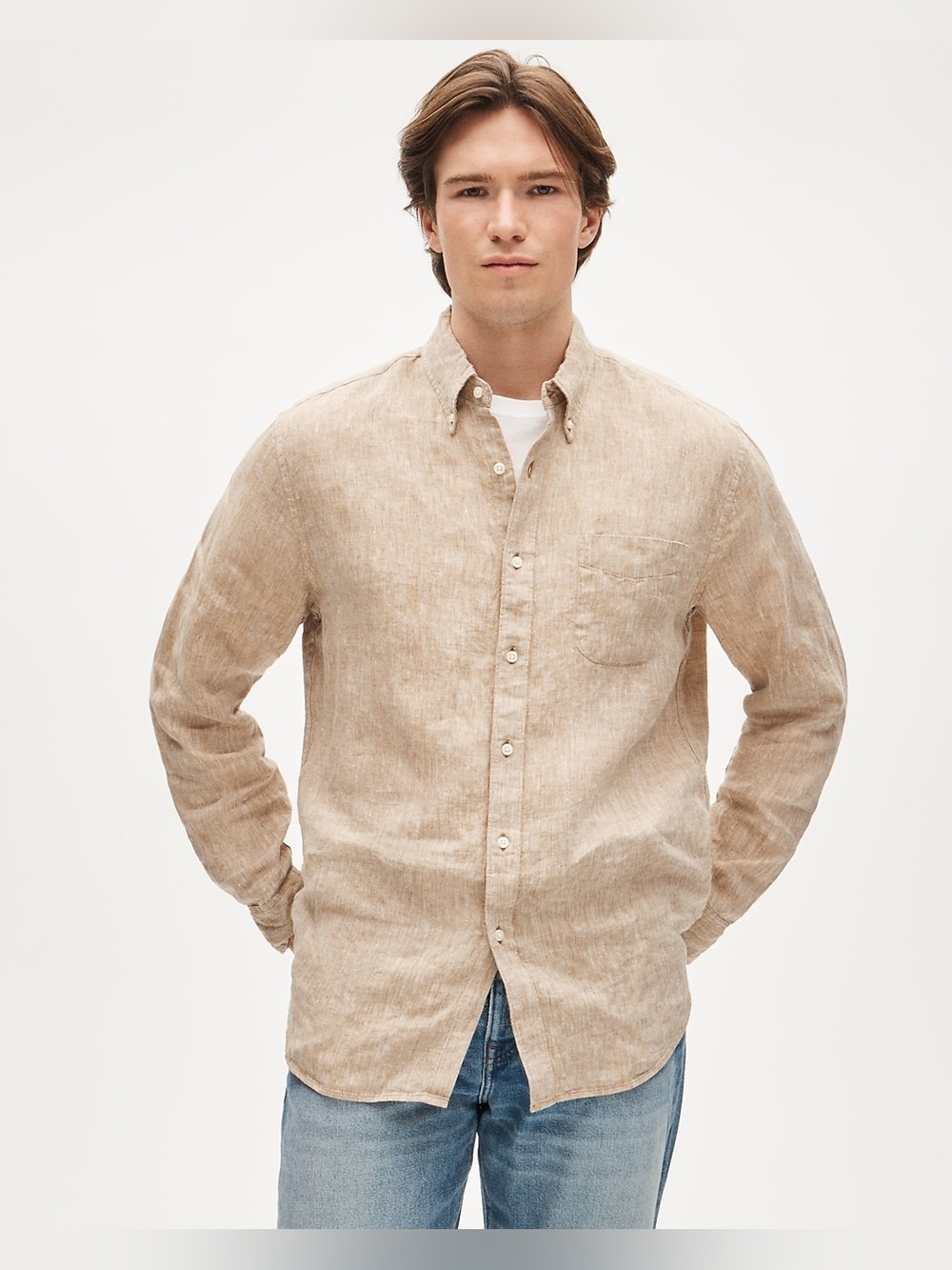 J. Crew Slim Untucked Baird Mcnutt Irish Linen